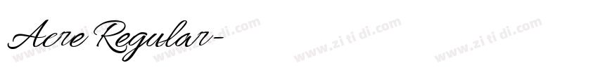 Acre Regular字体转换 Acre Regular字体转换